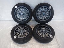 ☆山あり☆ 4H 100 4.5J +45 14インチ 社外品 weds VELVA IGOR アルミホイール 冬用 スタッドレスタイヤ 155/65R14 YOKOHAMA 4本_画像1