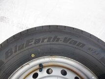 ☆23年製 バリ山☆ 5H 114.3 5J +50 13インチ トヨタ純正 鉄 スチールホイール タイヤ 175/80R13 97/95N LT YOKOHAMA 4本_画像5