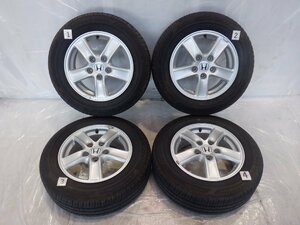 ☆山あり☆ 5H 114.3 6JJ +55 15インチ ホンダ純正 アルミホイール タイヤ 195/65R15 BRIDGESTONE 4本