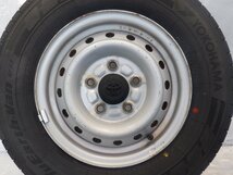 ☆23年製 バリ山☆ 5H 114.3 5J +50 13インチ トヨタ純正 鉄 スチールホイール タイヤ 175/80R13 97/95N LT YOKOHAMA 4本_画像2