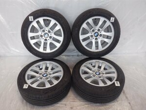 ☆21年製 山あり☆ 5H 120 7J +34 16インチ BMW純正 アルミホイール タイヤ 205/55R16 Continental EcoContact SSR 4本