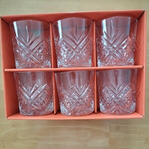 MASQUERADE フランス製 クリスタルガラス ウィスキー グラス 水割り 未使用品 訳あり 送料無料