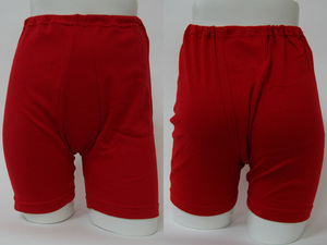  free shipping * super profit *2 sheets set * gentleman for * safety . trust. [ made in Japan ]* cotton 100%* red power * health * length ...* knitted trunks (L/ red )