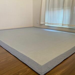 NITORI ニトリ 絨毯 ラグ Nクールq-o BL 200×240 ブルー カーペット 洗える ラグマット