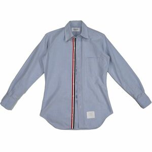 Thom Browne трехцветный линия кнопка down оскфорд рубашка USA производства 0 Tom Brown 2402051