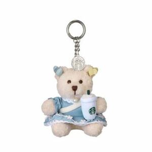 韓国★スタバ★海外★スターバックス　24フレンチサマーベアリスタ　キーチェン　French Summer Bearista Key Chain 新品　限定　夏　くま