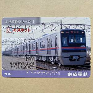 【使用済】 パスネット 京成電鉄 京成車両シリーズ8 京成3000形