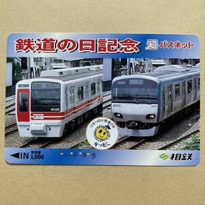 【使用済】 パスネット 相模電鉄 相鉄 鉄道の日記念 8000系 10000系