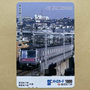 【使用済】 メトロカード 営団地下鉄 東京メトロ 半蔵門線8000系