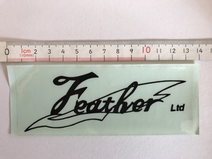 フェザー　Feather　ステッカー　13ｃｍ×5ｃｍ　1点　送料無料