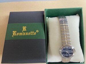ロマネッティ　Romanette　レディース 腕時計　文字盤:ネイビー×銀　RE-2503L-5　証明番号: u3952　46　レターパックライト　送料無料