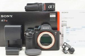 * finest quality beautiful goods * Sony Sony α7RⅡ body ILCE-7RM2 original box accessory Shot number 11,600 sheets rom and rear (before and after) #24042707