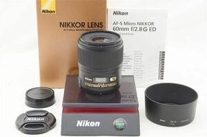 ☆極上美品☆ Nikon ニコン AF-S Micro NIKKOR 60mm F2.8 G ED 元箱 付属品 ♯24051704