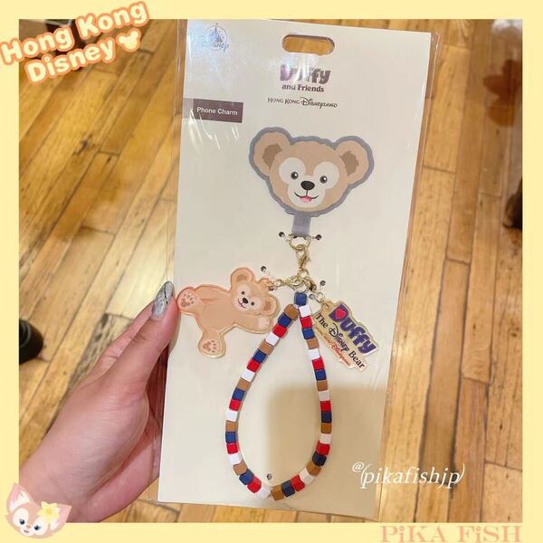 【最新☆正規品】ダッフィー 携帯 スマホチャーム アクセサリー 香港ディズニー