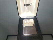 ZIPPO スターリングシルバー　純銀　天然石　ダイヤモンド　　2005年製_画像1