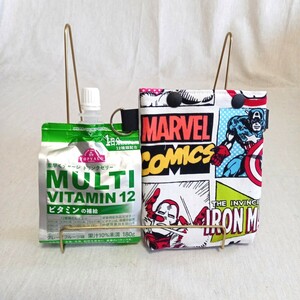  handmade * keep cool heat insulation pauchi drink case *180g correspondence *ma- bell * Ironman & Captain America 