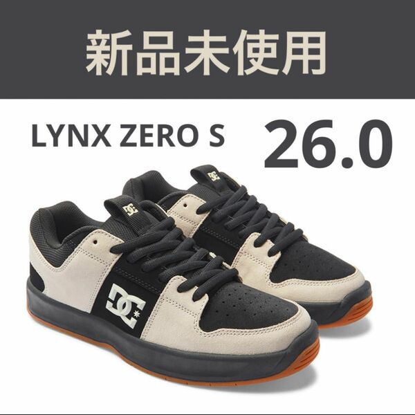 26.0 DCシューズ LYNX ZERO S メンズ　ホワイト　ブラック　新品