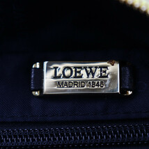 美品 LOEWE ロエベ アナグラム ハンドバッグ レザー ゴールド ミニ ボストン【本物保証】_画像9