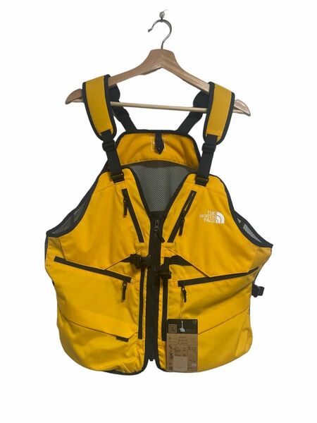 north face GEAR MESH VEST ギアメッシュベスト　新品　ノースフェイス　サイズL イエロー