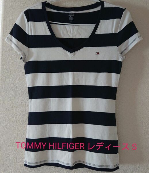 【お値下げしました】TOMMY HILFIGER レディース 半袖 ボーダー柄 S