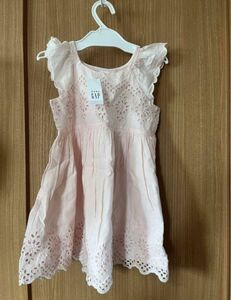 新品◆baby GAP 100 ワンピース◆未使用 女の子 ベビーギャップ 3歳 ノースリーブ チュニック 子供服 ピンク