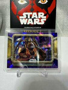 #19 Boss Nass パープルサファイアパラレル版カード 2024 Topps Chrome Sapphire Edition _ STARWARS CELEBRATING 25 YEARS OF EPISODE Ⅰ 