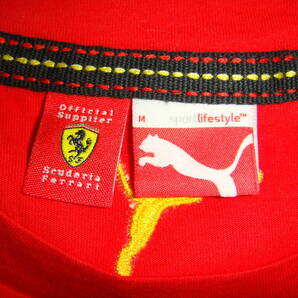 ★ PUMA プーマ Ferrari フェラーリ 半袖Ｔシャツ Ｍサイズ ★の画像3