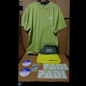 ダイビンググッズ！PADI ポーチ/Tシャツ/ステッカー/時計等 ９点セット！◎即決価格◎