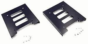 [TSUCIA]2 pieces set PC for 2.5 -inch SSD HDD -3.5 -inch metal mount adaptor bracket dok is 