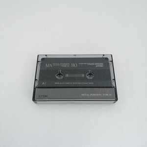 MA110 TDK 使用済　METAL CASSETTE TAPE　TYPEⅣ メタル カセットテープ 110分 