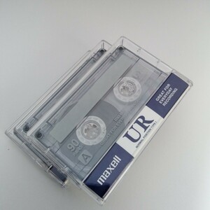 maxell UR90 CASSETTE TAPE　3巻　マクセル カセットテープ 　９０分　開封シュリンク無し