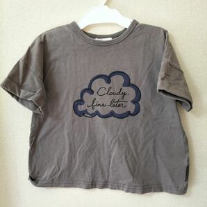 120㎝【CLOUDY.FINE LATER】プリントTシャツ　綿100％