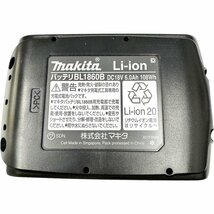 南店24-1237 【美品】 マキタ BL1860B リチウムイオンバッテリー 18V 6.0Ah 純正 蓄電池 電動工具 残量表示ランプ付き 極美品_画像8