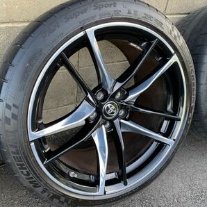 【中古】GRスープラRZ純正19x9J+32 19x10J+40 5穴112 ミシュラン パイロットSスポーツ255/35ZR19 275/35ZR19 DB/02/22/82/42の画像4