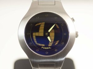 【FOSSIL】フォッシル「BIG TIC」JR-8052 クォーツ メンズ 腕時計【中古品】