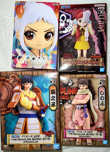 4点◆ONE PIECE ワンピース DXF THE GRANDLINE SERIES ワノ国 SHINOBU しのぶ 菊之丞 ウタ ヤマト Q posket Qposket フィギュア 未開封