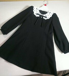 ★110サイズ★Michelle Alfred ブラックワンピース キッズ 中古品 女の子用 ドレス 発表会 冠婚葬祭 #12Z2314a06