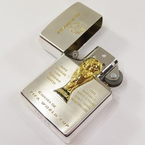 ★コレクター放出デッドストック！ Zippo/ジッポ 95年頃製 ワールドカップ FRANCE98 限定シリアル入り★135の画像5