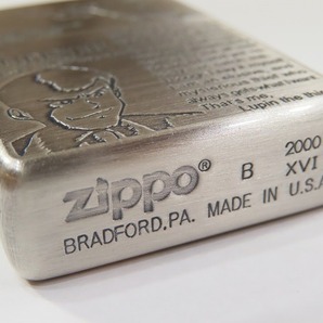 ★コレクター放出デッドストック！ Zippo/ジッポ 2000年頃製 Zippo/ガンアクションジッポ ルパン三世 限定シリアル入り★161の画像7