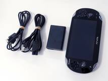 【動作確認済み】（即決有り）SONY ソニー PSvita 1000ブラック本体＋メモリースティック３２ＧＢ＋充電器_画像1