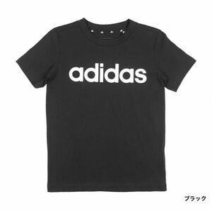 新品140 アディダス ジュニア キッズ 子供 半袖 Tシャツ エッセンシャルズ リニアロゴ 綿100