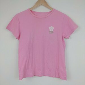 MARY QUANT short sleeves T-shirt size :L pink one Point simple print Mary Quant 