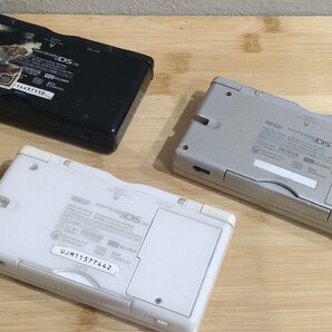 任天堂 ニンテンドーDS Lite USG-001 シルバー ホワイト ブラック 3台まとめ ジャンクの画像3