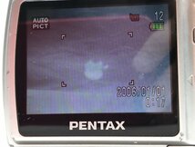 【動作確認済み】PENTAX　ペンタックス　デジタルカメラ　デジカメ　OPTION　M20　箱無し　保証書無し　本体のみ　キズ有　色はげあり_画像7