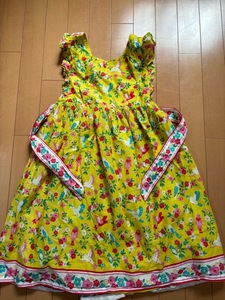 ★美品★　MiniBoden　11-12y　黄色いのエプロン風ワンピース　GYMBOREE Janie and Jack