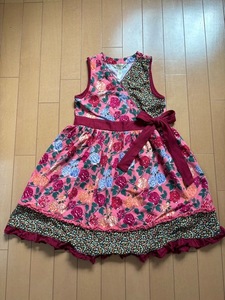 ★美品★　Matilda Jane　10　シックな朱色のバラのワンピース　GYMBOREE Janie and Jack