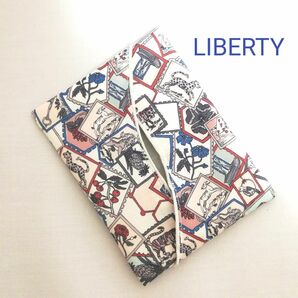 LIBERTY タナローンとフレンチリネンのポケットティッシュケース　【5-R 】charm