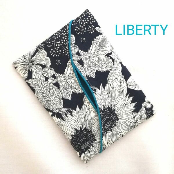 LIBERTY タナローンとフレンチリネンのポケットティッシュケース　【5- C】スイムダンクレア