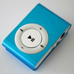 [ blue ] MP3 player music SD card type charge cable attaching [ button white type ]