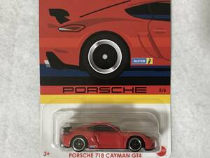 バースデー限定 ホットウィール PORSCHE 718 CAYMAN GT4 赤 HotWheels ポルシェ ケイマン BILSTEIN ビルシュタイン 未開封